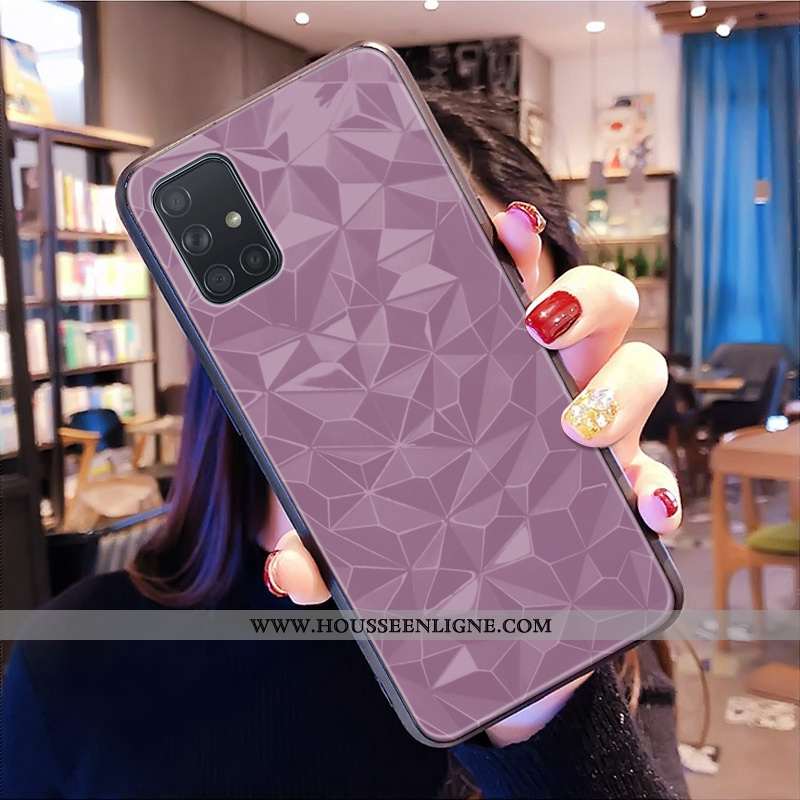 Housse Samsung Galaxy A71 Protection Personnalité Simple Tout Compris Coque Étui Personnalisé Verte
