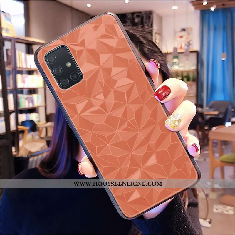 Housse Samsung Galaxy A71 Protection Personnalité Simple Tout Compris Coque Étui Personnalisé Verte