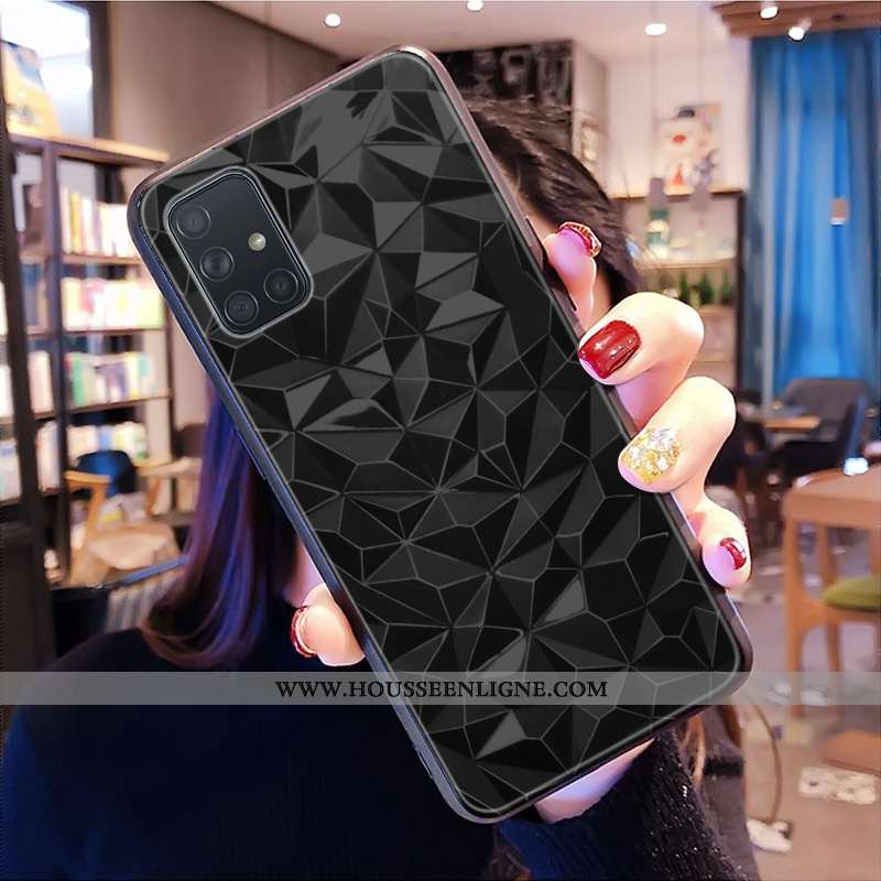 Housse Samsung Galaxy A71 Protection Personnalité Simple Tout Compris Coque Étui Personnalisé Verte