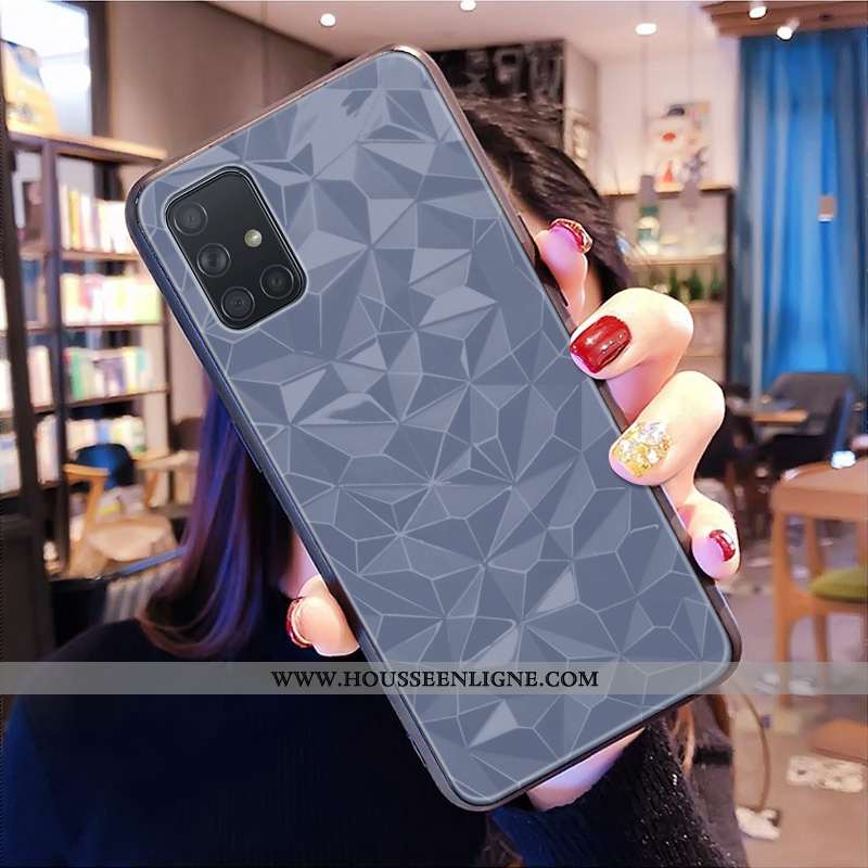 Housse Samsung Galaxy A71 Protection Personnalité Simple Tout Compris Coque Étui Personnalisé Verte