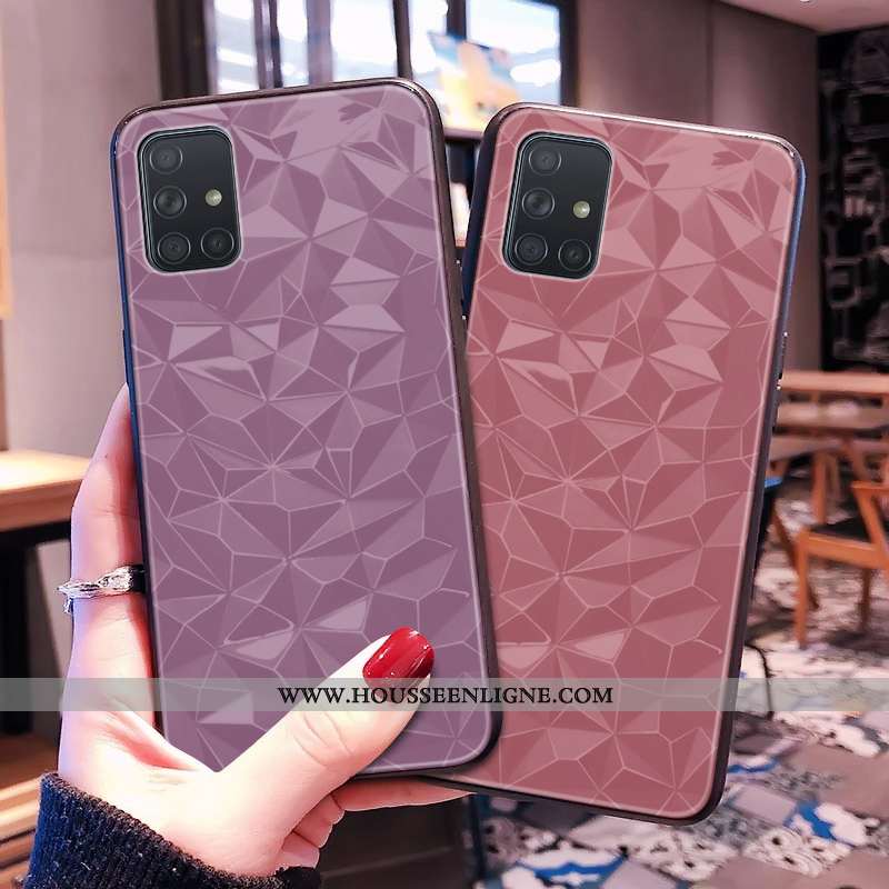 Housse Samsung Galaxy A71 Protection Personnalité Simple Tout Compris Coque Étui Personnalisé Verte