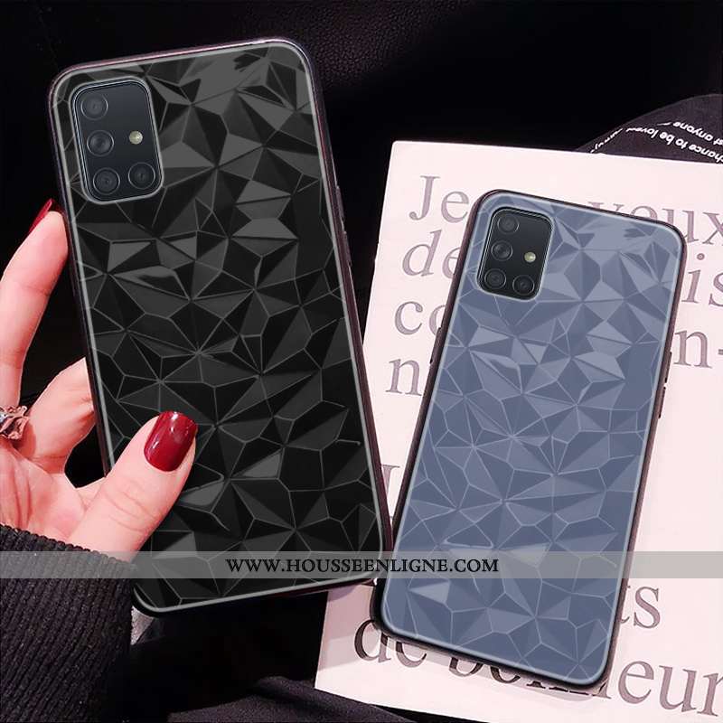Housse Samsung Galaxy A71 Protection Personnalité Simple Tout Compris Coque Étui Personnalisé Verte