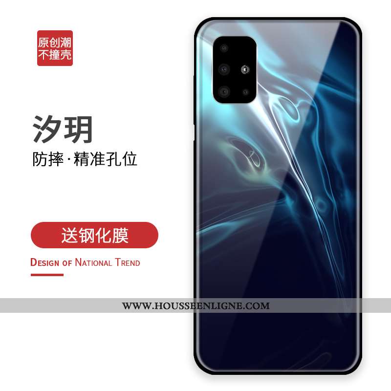 Housse Samsung Galaxy A71 Silicone Protection Vert Coque Incassable Tout Compris Étoile Verte