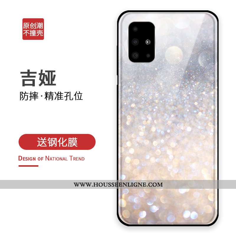 Housse Samsung Galaxy A71 Silicone Protection Vert Coque Incassable Tout Compris Étoile Verte