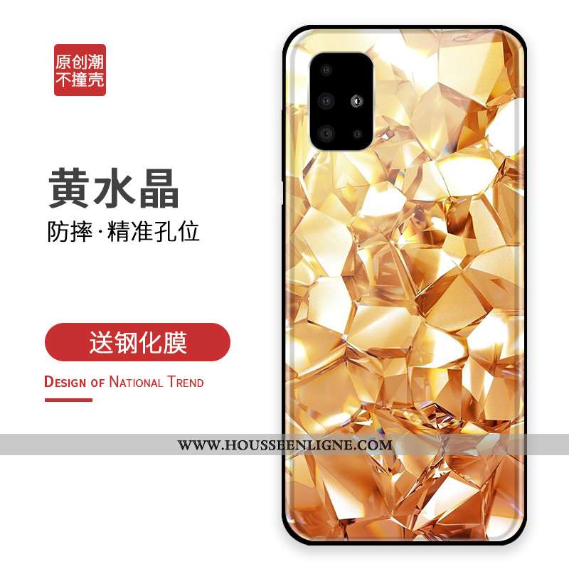 Housse Samsung Galaxy A71 Silicone Protection Vert Coque Incassable Tout Compris Étoile Verte
