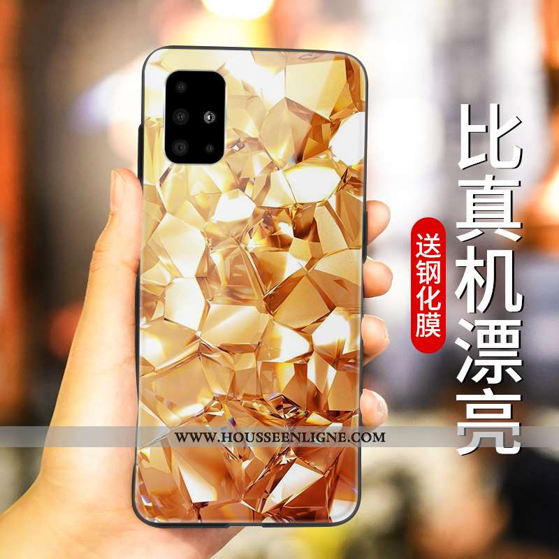Housse Samsung Galaxy A71 Silicone Protection Vert Coque Incassable Tout Compris Étoile Verte