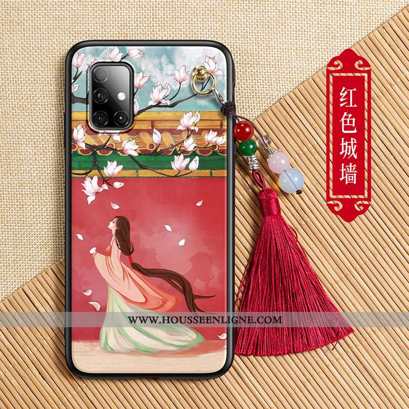 Housse Samsung Galaxy A71 Silicone Protection Étoile Coque Tendance Ornements Suspendus Tout Compris