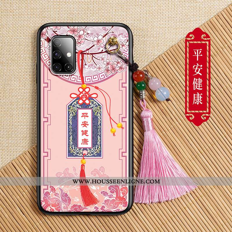 Housse Samsung Galaxy A71 Silicone Protection Étoile Coque Tendance Ornements Suspendus Tout Compris