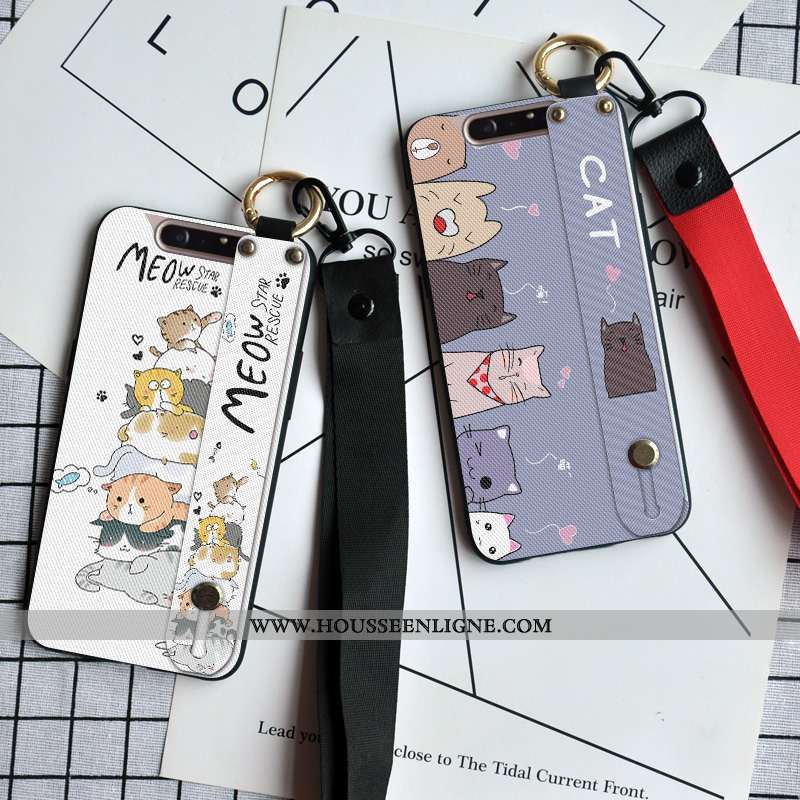 Housse Samsung Galaxy A80 Dessin Animé Tendance Support Incassable Protection Étoile Frais Blanche