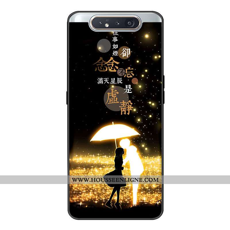 Housse Samsung Galaxy A80 Personnalité Tendance Fluide Doux Étui Personnalisé Tout Compris Coque Ros
