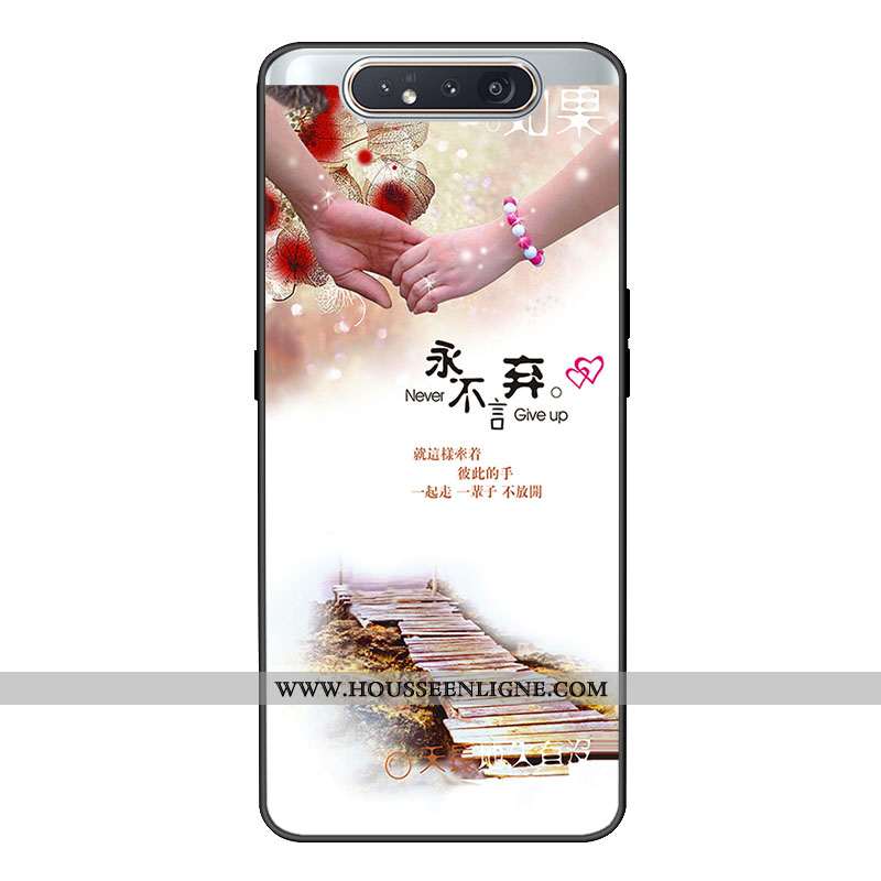 Housse Samsung Galaxy A80 Personnalité Tendance Fluide Doux Étui Personnalisé Tout Compris Coque Ros
