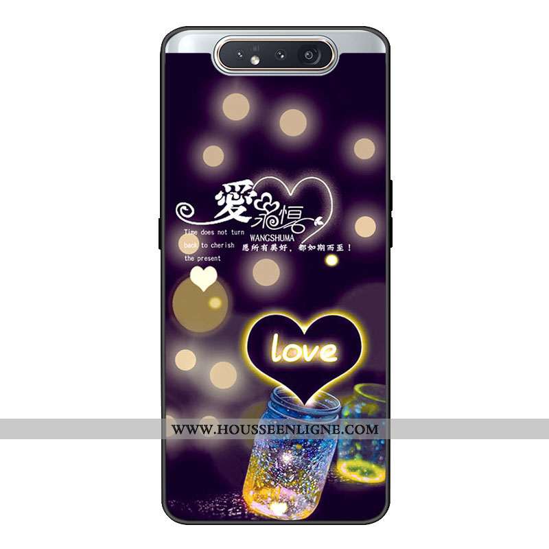 Housse Samsung Galaxy A80 Personnalité Tendance Fluide Doux Étui Personnalisé Tout Compris Coque Ros
