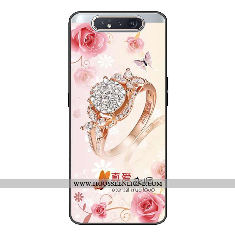 Housse Samsung Galaxy A80 Personnalité Tendance Fluide Doux Étui Personnalisé Tout Compris Coque Ros