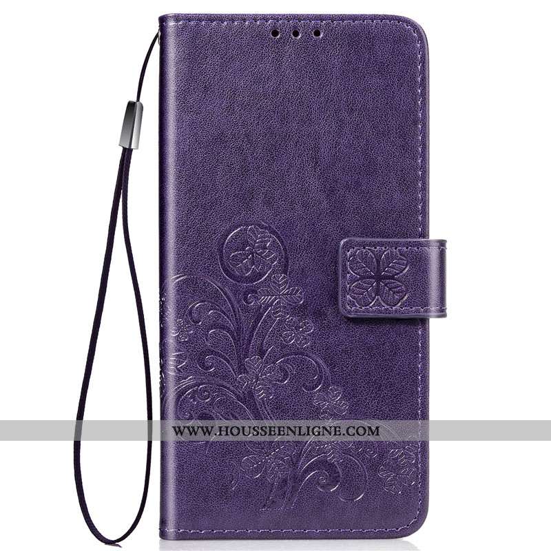 Housse Samsung Galaxy A80 Protection Cuir Téléphone Portable Carte Clamshell Coque Bleu