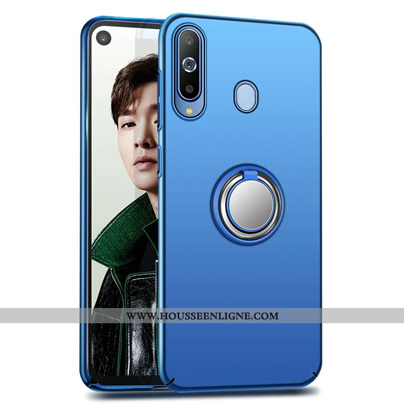 Housse Samsung Galaxy A8s Créatif Protection Étui Délavé En Daim Téléphone Portable Bleu Coque