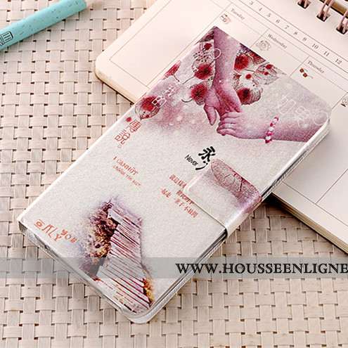 Housse Samsung Galaxy A8s Cuir Fluide Doux Violet Incassable Coque Étoile Protection