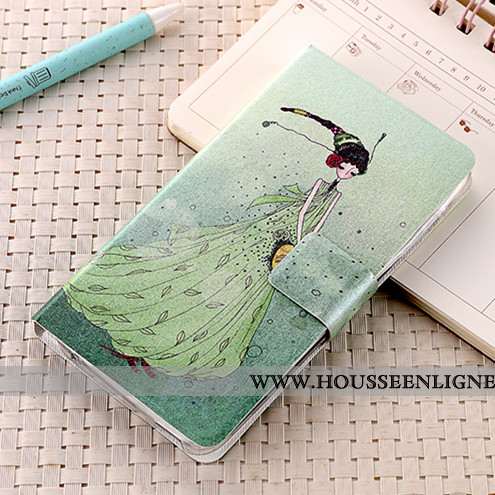 Housse Samsung Galaxy A8s Cuir Fluide Doux Violet Incassable Coque Étoile Protection