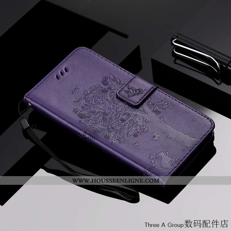Housse Samsung Galaxy A8s Cuir Fluide Doux Étoile Étui Protection Coque Incassable Rose