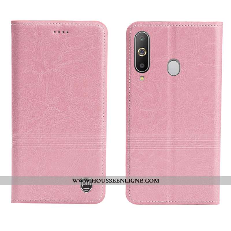 Housse Samsung Galaxy A8s Cuir Véritable Cuir Étoile 2020 Protection Incassable Tout Compris Marron