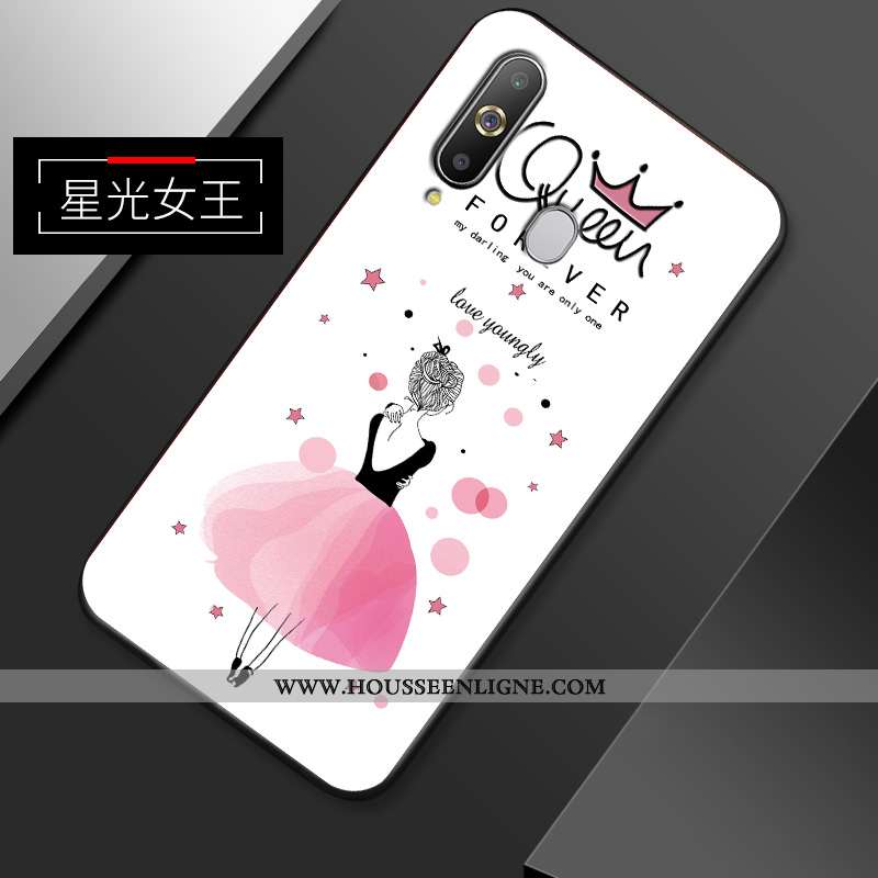 Housse Samsung Galaxy A8s Délavé En Daim Personnalité Dessin Animé Tendance Créatif Ultra Coque Jaun