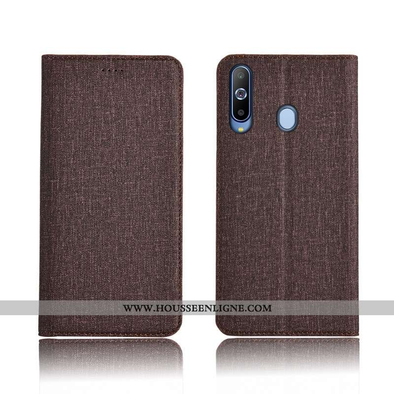 Housse Samsung Galaxy A8s Fluide Doux Silicone Protection Clamshell Étui Incassable Nouveau Noir
