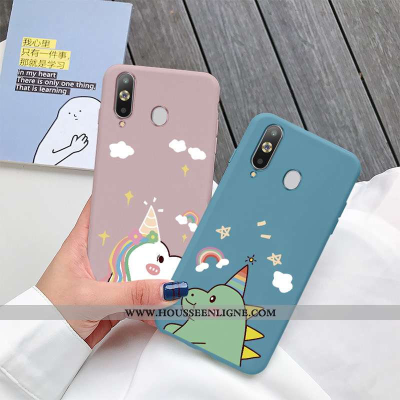 Housse Samsung Galaxy A8s Fluide Doux Silicone Tout Compris Bleu Net Rouge Coque Arc En Ciel