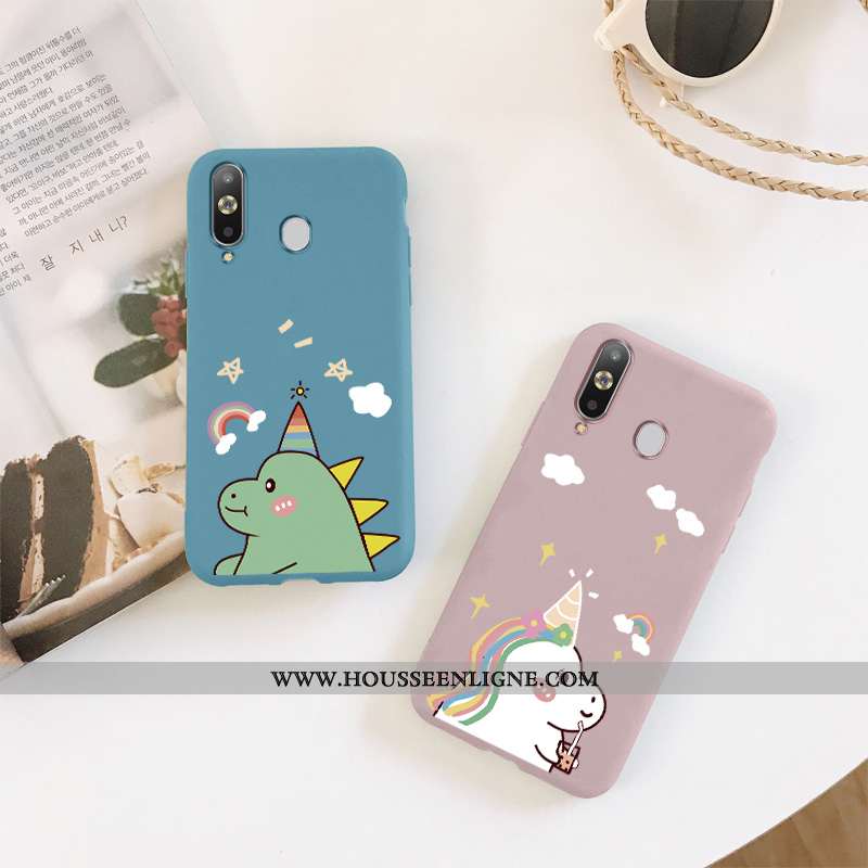 Housse Samsung Galaxy A8s Fluide Doux Silicone Tout Compris Bleu Net Rouge Coque Arc En Ciel
