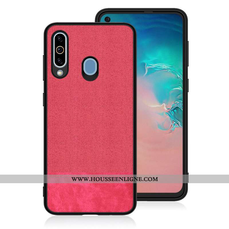 Housse Samsung Galaxy A8s Fluide Doux Silicone Étoile Délavé En Daim Difficile Tissu Tout Compris Bl