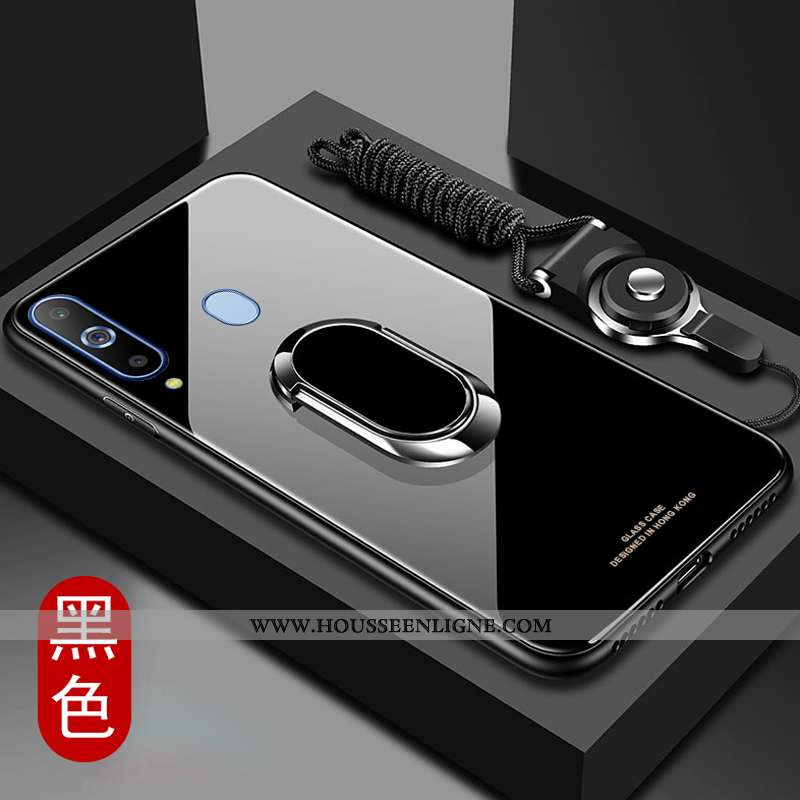 Housse Samsung Galaxy A8s Légère Verre Bordure Téléphone Portable Légères Noir Étoile