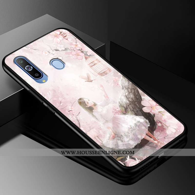 Housse Samsung Galaxy A8s Mode Protection Verre Incassable Coque Tendance Créatif Blanche