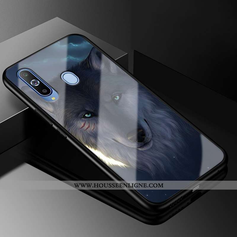 Housse Samsung Galaxy A8s Mode Protection Verre Incassable Coque Tendance Créatif Blanche