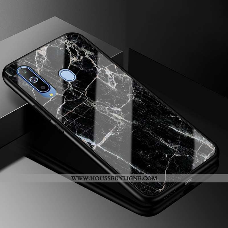 Housse Samsung Galaxy A8s Mode Protection Verre Incassable Coque Tendance Créatif Blanche