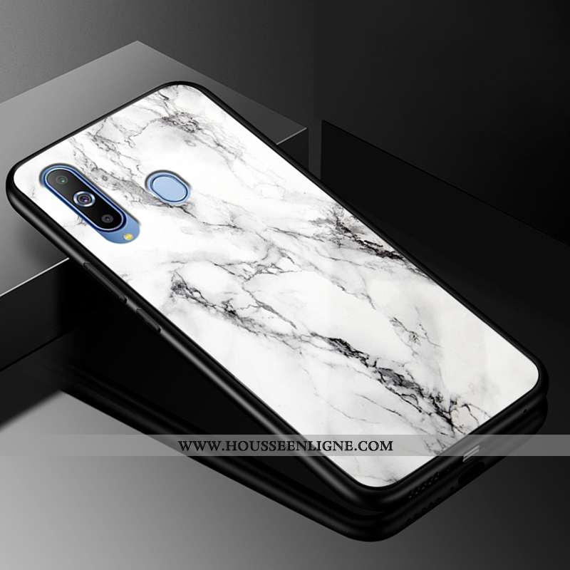 Housse Samsung Galaxy A8s Mode Protection Verre Incassable Coque Tendance Créatif Blanche