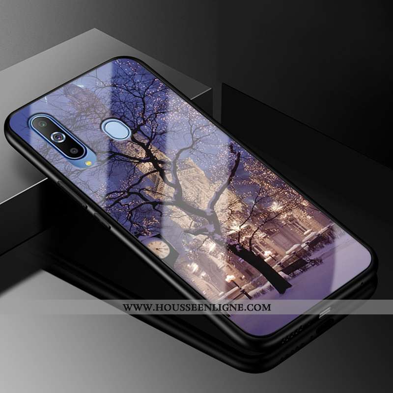 Housse Samsung Galaxy A8s Mode Protection Verre Incassable Coque Tendance Créatif Blanche