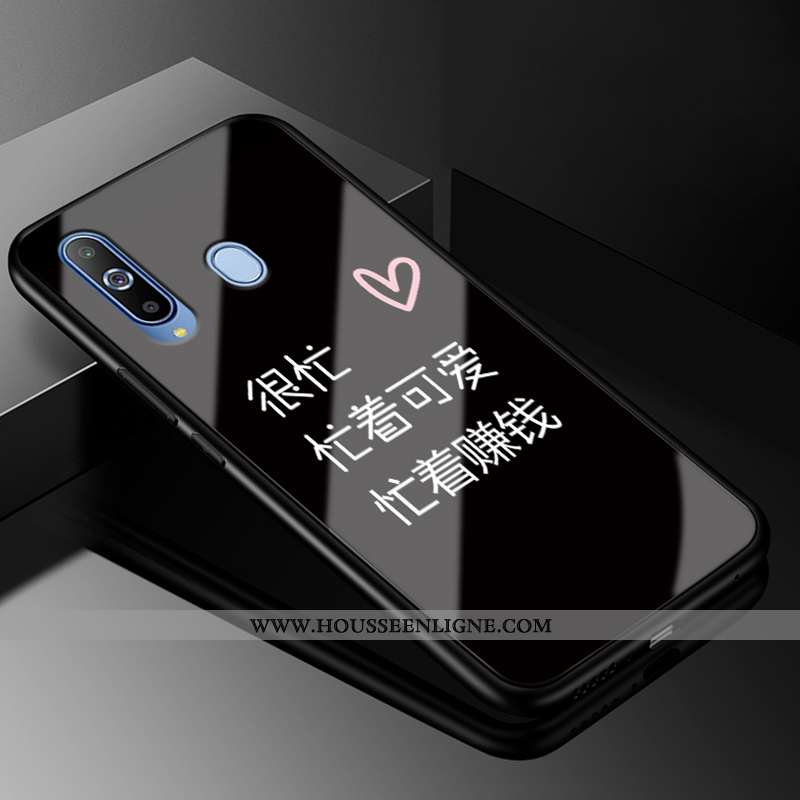 Housse Samsung Galaxy A8s Mode Protection Verre Incassable Coque Tendance Créatif Blanche