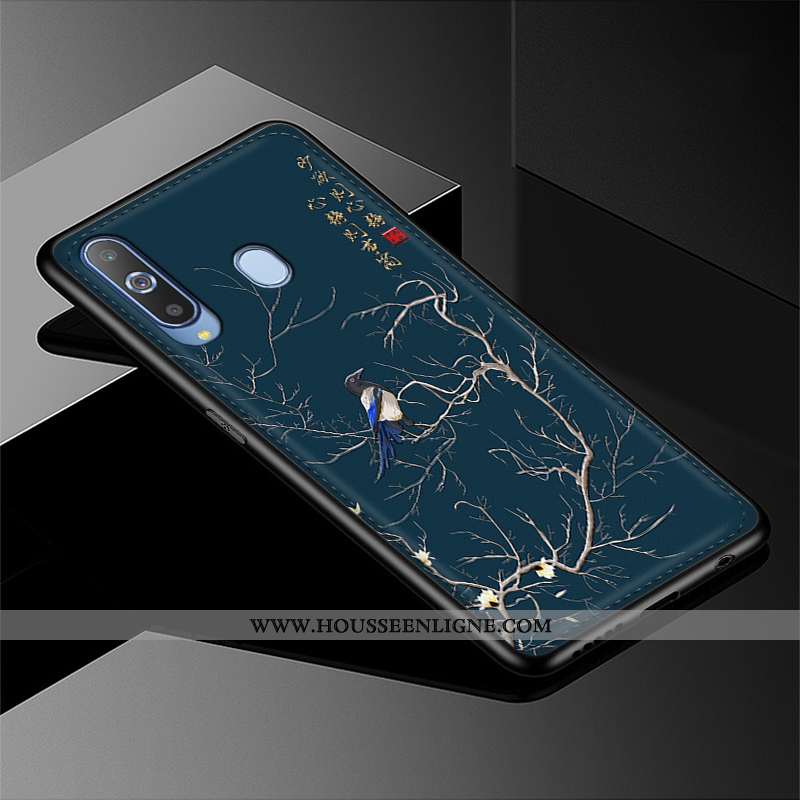 Housse Samsung Galaxy A8s Modèle Fleurie Protection Étoile Cuir Tendance Vert Téléphone Portable Ver