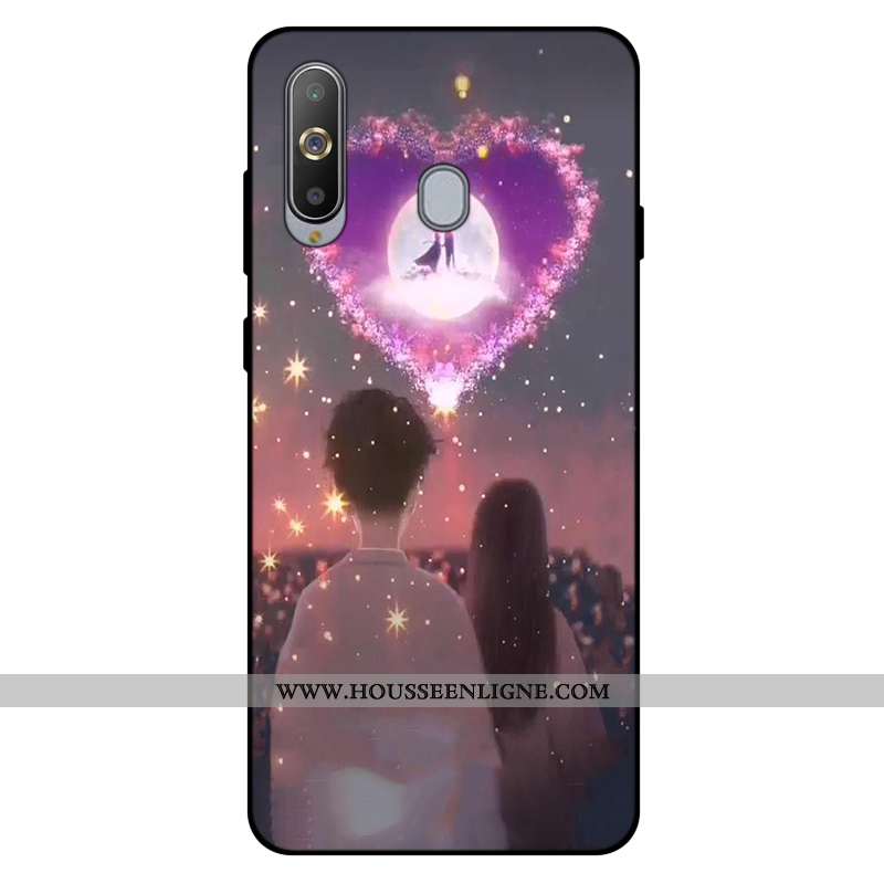 Housse Samsung Galaxy A8s Silicone Fluide Doux Incassable Coque Amoureux Tout Compris Personnalisé R