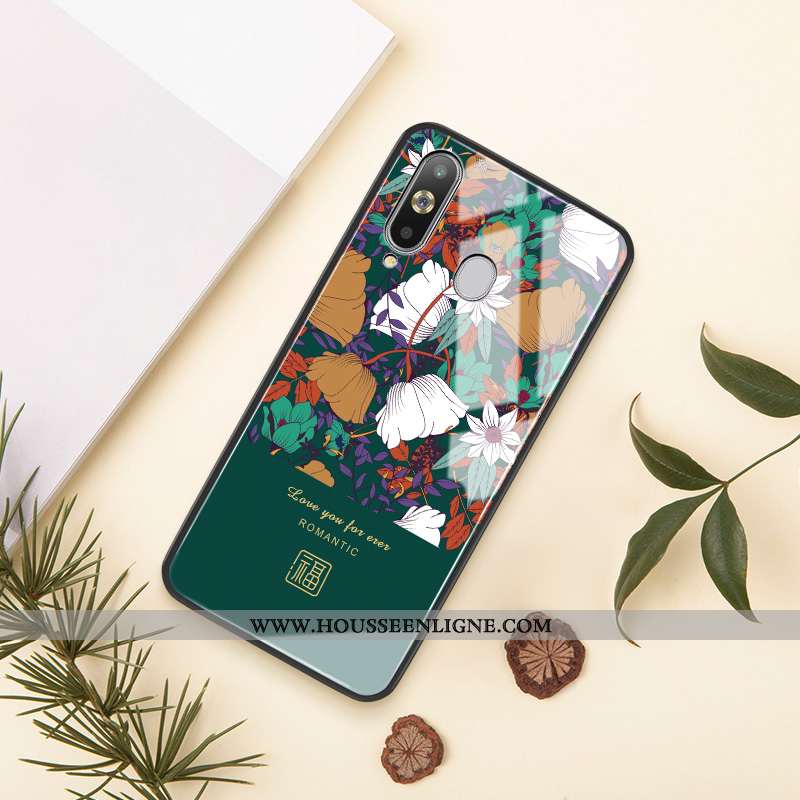 Housse Samsung Galaxy A8s Silicone Mode Personnalité Miroir Étoile Art Nouveau Rouge