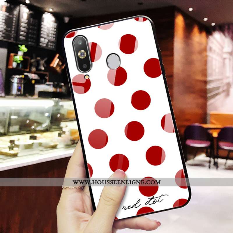 Housse Samsung Galaxy A8s Silicone Mode Tendance Nouveau Protection Personnalité Tout Compris Rouge