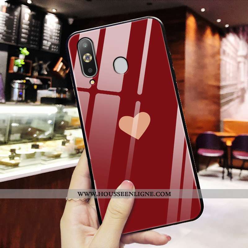 Housse Samsung Galaxy A8s Silicone Mode Tendance Nouveau Protection Personnalité Tout Compris Rouge