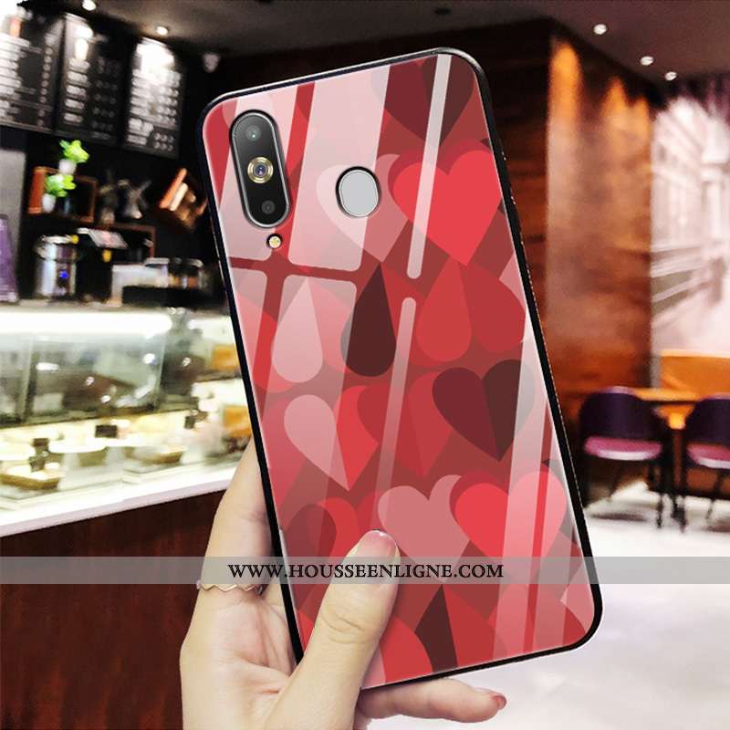 Housse Samsung Galaxy A8s Silicone Mode Tendance Nouveau Protection Personnalité Tout Compris Rouge