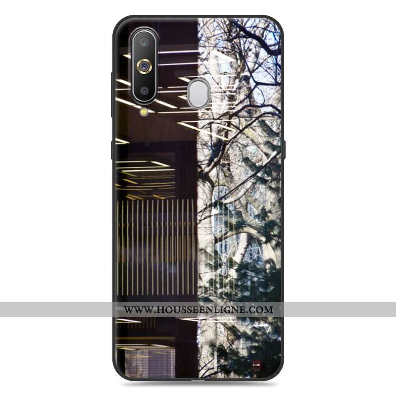 Housse Samsung Galaxy A8s Tendance Fluide Doux Jaune Coque Téléphone Portable Dessin Animé Étoile