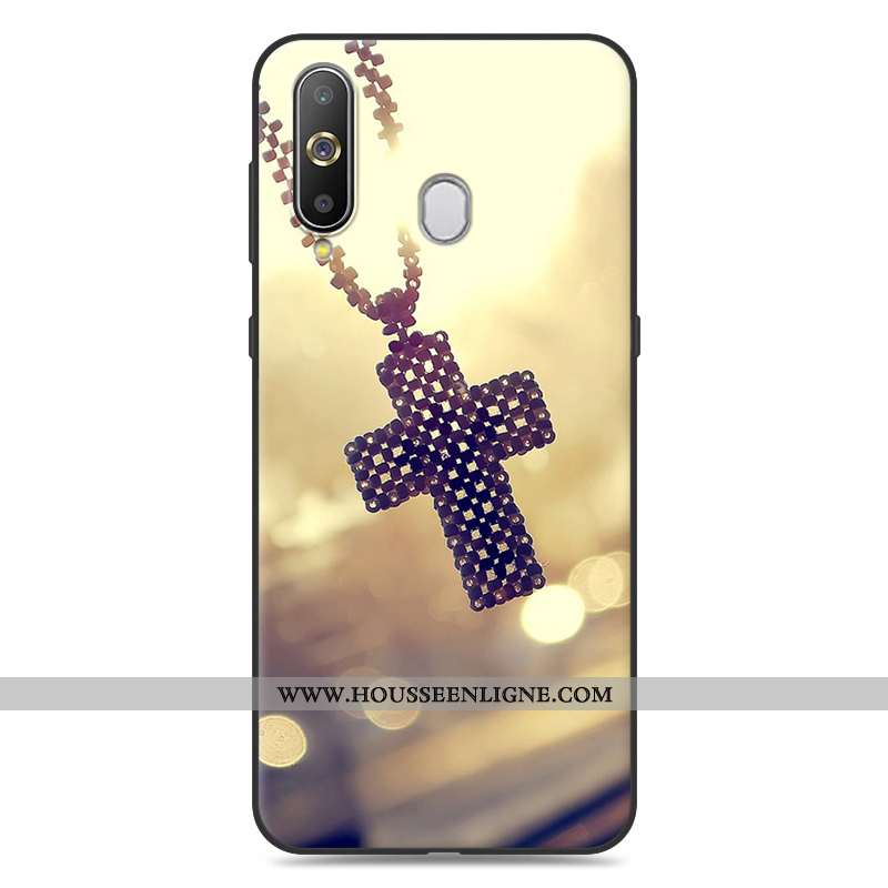Housse Samsung Galaxy A8s Tendance Fluide Doux Jaune Coque Téléphone Portable Dessin Animé Étoile