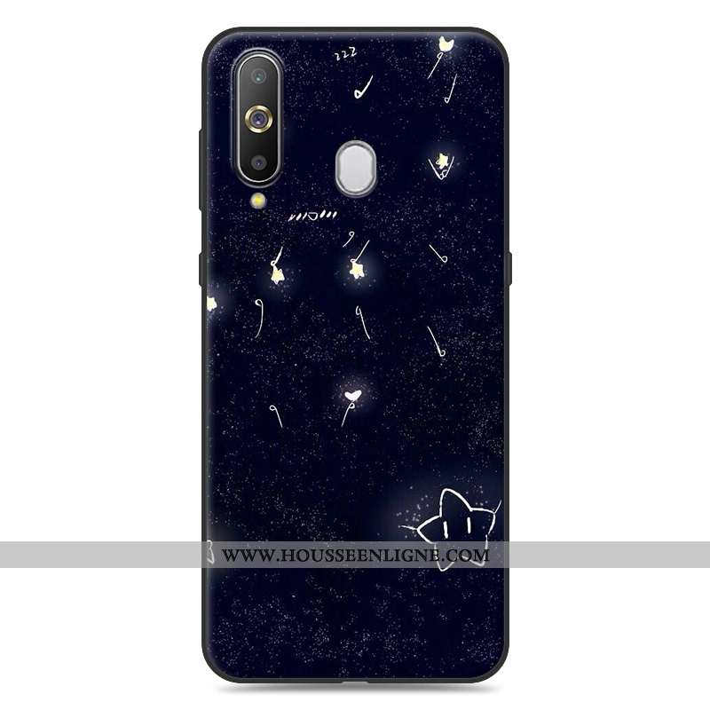 Housse Samsung Galaxy A8s Tendance Fluide Doux Jaune Coque Téléphone Portable Dessin Animé Étoile