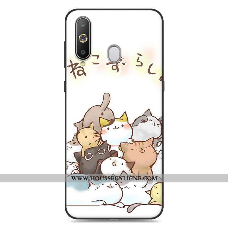 Housse Samsung Galaxy A8s Tendance Fluide Doux Jaune Coque Téléphone Portable Dessin Animé Étoile