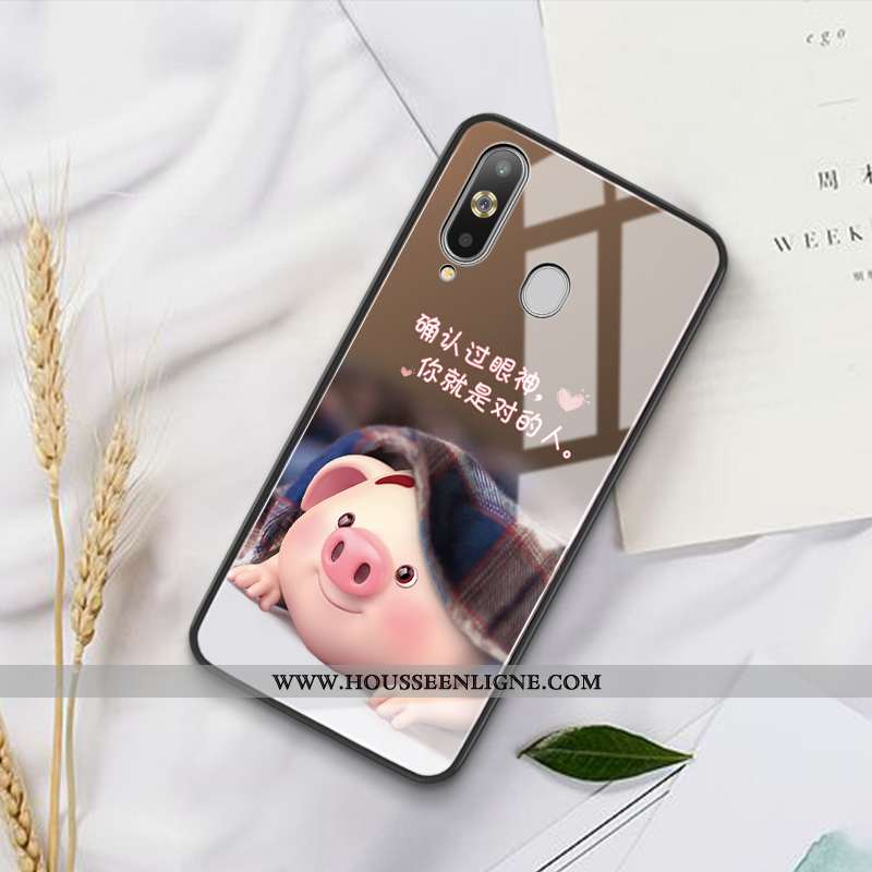 Housse Samsung Galaxy A8s Verre Personnalité Étoile Tout Compris Amoureux Difficile Coque Violet