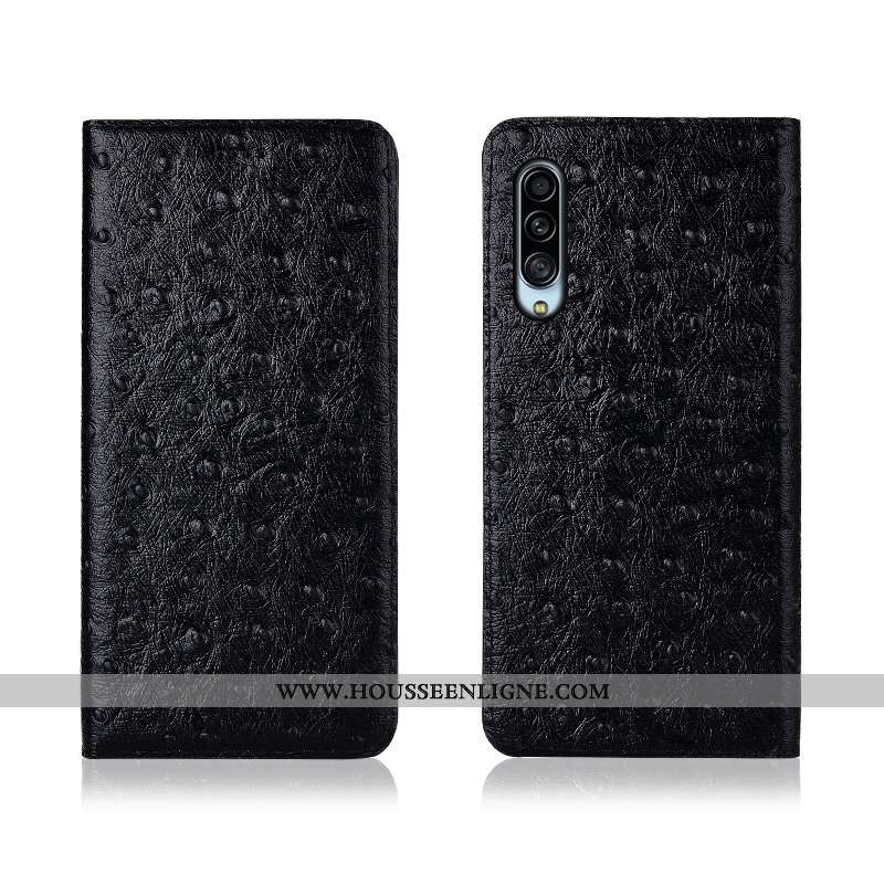Housse Samsung Galaxy A90 5g Modèle Fleurie Silicone Nouveau Clamshell Étui Cuir Marron