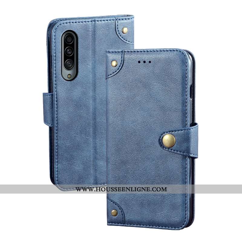 Housse Samsung Galaxy A90 5g Portefeuille Cuir Étui Protection Coque Kaki Téléphone Portable Khaki