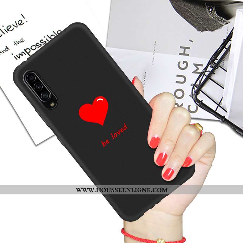Housse Samsung Galaxy A90 5g Protection Dessin Animé Téléphone Portable Noir Silicone Étui Tout Comp