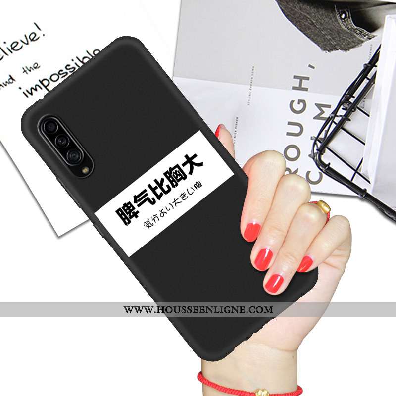 Housse Samsung Galaxy A90 5g Protection Dessin Animé Téléphone Portable Noir Silicone Étui Tout Comp